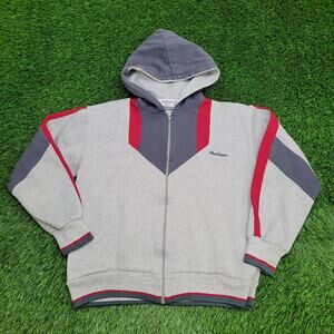 Vintage 90s Mac-Gregor Zip Hoodie M/L 21x23 Gray Sportswear
